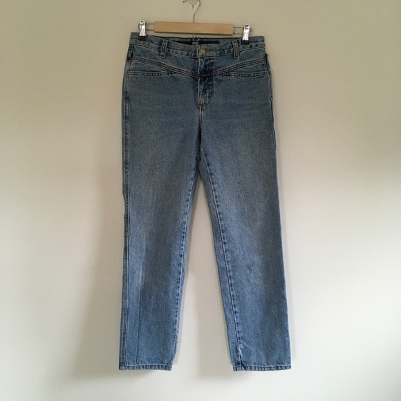 VTG Marithe Francois Girbaud Womens Blue Denim Jeans Sz 29x30 Y2K Mom - Picture 1 of 15